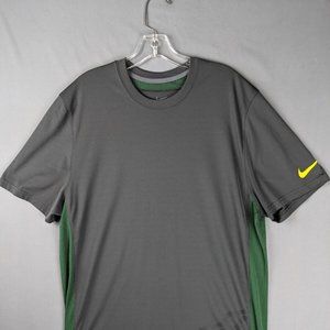 Oregon Ducks Shirt Men Large Dri Fit Active Top Workout Mesh College Nike Tee